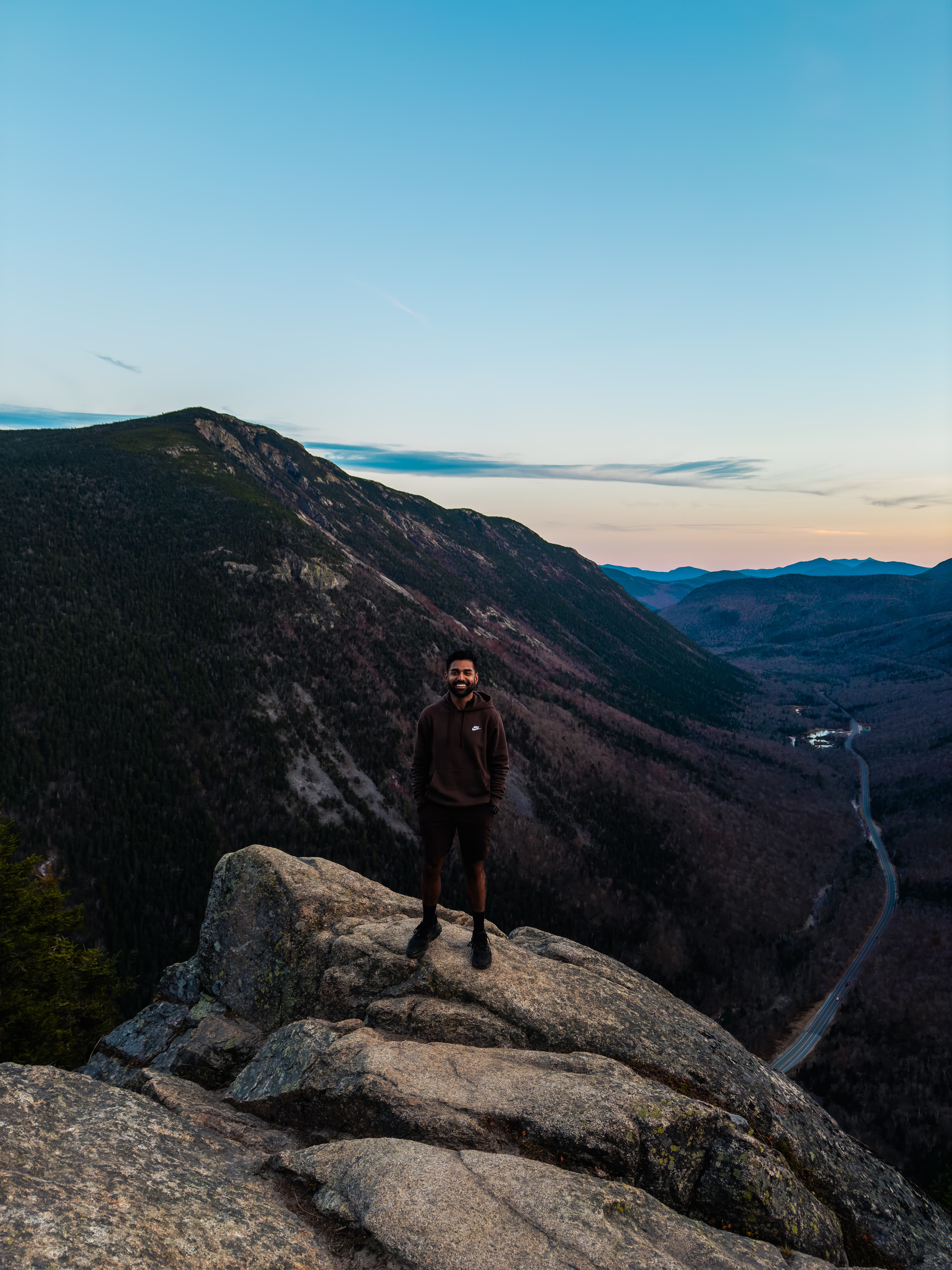 Summit at sunset